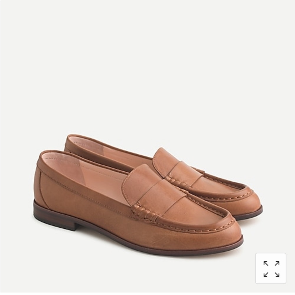 J Crew Classic Leather Penny Loafers